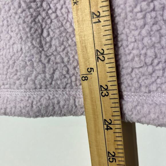 The North Face Cragmont 1/4 Snap Fleece Purple/Green Sweater Women’s Size Medium - Picture 7 of 8